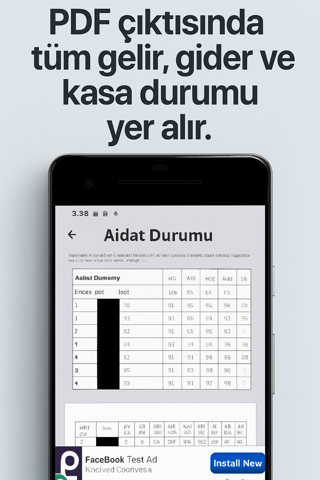 PDF ve Excel çıktılı aidat uygulaması – gelir gider raporu ve makbuz